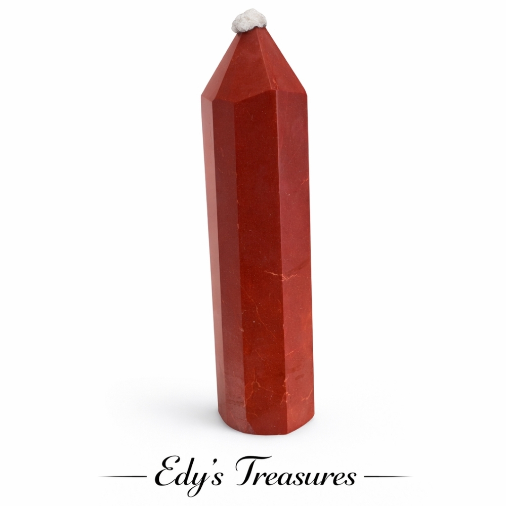 Red Jasper Crystal Tower 3.85” NWOT
